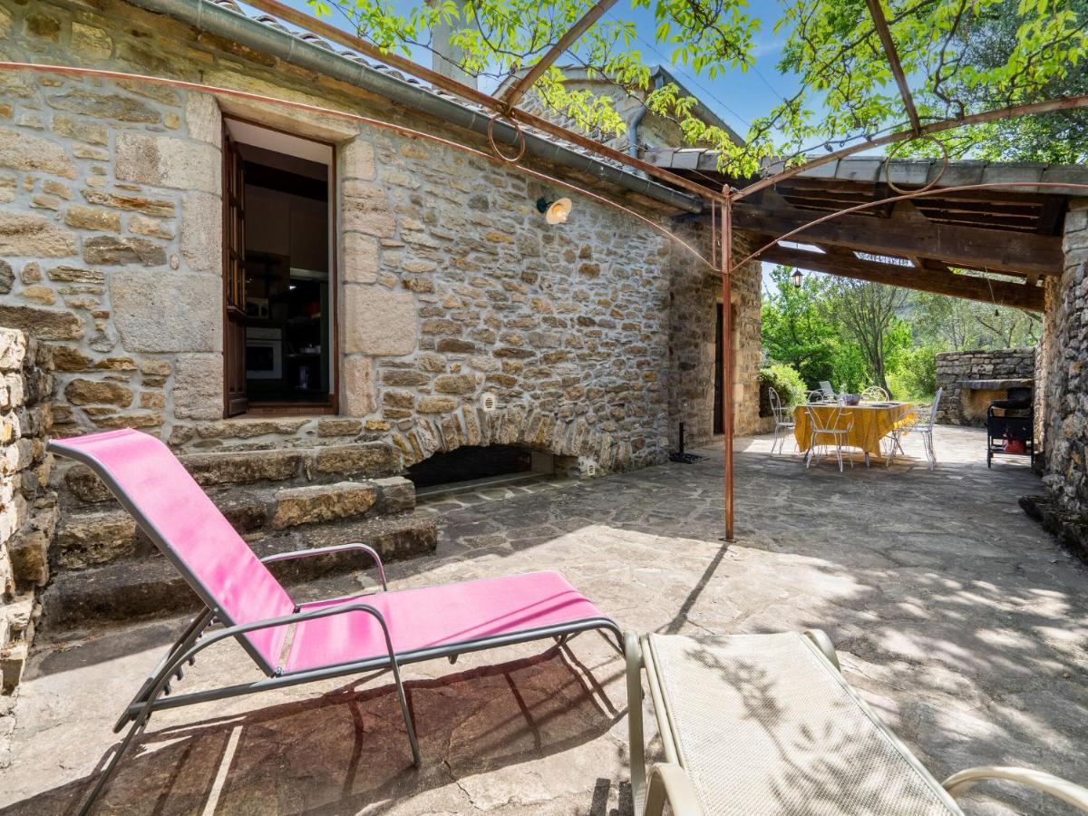 Classy Holiday Home In Les Vans With Pool Chambonas Exterior photo